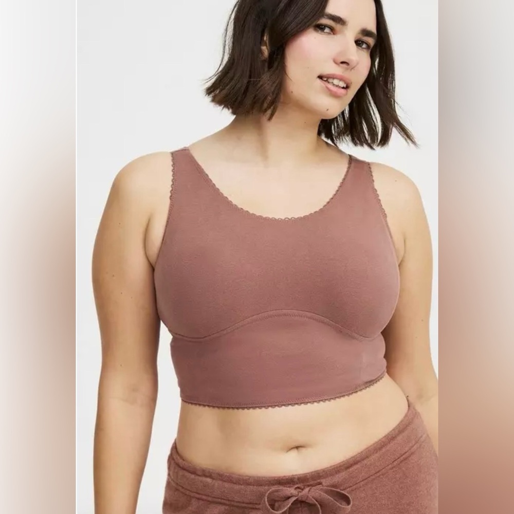Torrid Brushed Jersey Sleep Bralette | Nutmeg | 2 (2x) 18-20